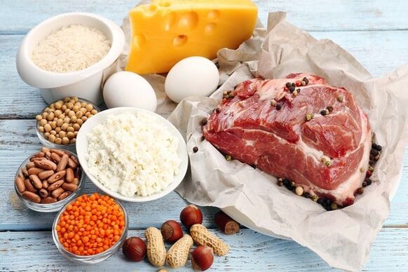 Productos con alto contenido de proteínas